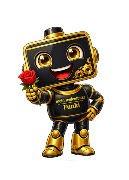 Funki Maskottchen hilft bei Kontaktfragen