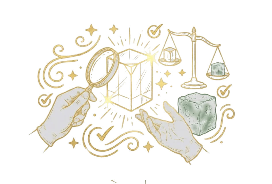 Hochreiner K9 Kristallglas Rohling vor der Gravur